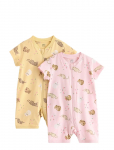 Lindex - 2-Pack Pyjama Rompers - Pidžaama kombinesoonid - 62