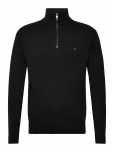 Tommy Hilfiger - Pima Ctn Cash Structure Zip Mock - Poolpika lukuga džemprid - XXXL