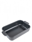 Peugeot - Appolia Rektangul&aelig;rt Fad 22 Cm Mat Sort - Ahjuvormid - 22 CM