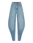 ROTATE - Draped Barrel Leg Jeans - Barrel-teksad - 29