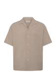 Jack & Jones - Jjalfredo Slub Resort Shirt Ss - L&uuml;hikeste varrukatega s&auml;rgid - S