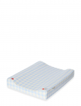 Garbo&Friends - Changing Cushion, 50X65X9 Cm, Plaid Sky Blue - Changing Pads - 60X120X20