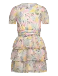 Vero Moda Girl - Vmsmilla Ss Short Layer Dress Wvn Girl - L&uuml;hikeste varrukatega vabaajakleidid - 158