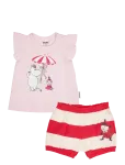 MOOMIN - Sn&auml;ckstrand Shorts Set - Komplektid l&uuml;hikeste varrukatega T-s&auml;rgiga - 62