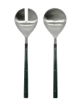 House Doctor - Salad Set, Hdlata, Dark Green, Silv - Salatin&otilde;ud - 28X7X3CM