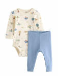 Lindex - Set With Bodysuit And Leggings - Pikkade varrukatega - 62