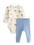 Lindex - Set With Bodysuit And Leggings - Pikkade varrukatega - 62