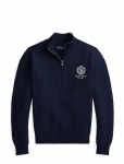 Polo Ralph Lauren - Relaxed Fit Cotton Quarter-Zip Sweater - Poolpika lukuga džemprid - XXL