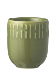 Aida - Confetti Olive Mini Kop Med Relief Porcel&aelig;n 5 Cl. - Espressotassid - ONE SIZE