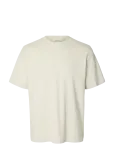 Selected - Slmtaj Mid Wgt Peach Ss O-Neck Tee Noos - L&uuml;hikeste varrukatega - XXL