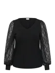 Kaffe Curve - Kcleona Lace Blouse - Pikkade varrukatega - M