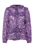Maje - Dahlia Printed Viscose Top - Pikkade varrukatega - 38