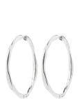 Pilgrim - Presence Hoop Earrings Silver-Plated - R&otilde;ngad - ONE SIZE