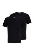 Jack & Jones - Jjeorganic Rib Tee Ss Crew Neck 2Pk Mp - L&uuml;hikeste varrukatega - L