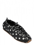 Ganni - Polka-Dot Lace-Up Sporty Ballerina Flats - Baleriinad - 38