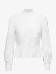 FRAME - Double Pocket Peplum Blouse - Pikkade varrukatega - L