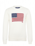 Polo Ralph Lauren - The Iconic Flag Sweater - &Uuml;mara kaelusega - M