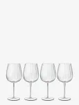 Luigi Bormioli - Gin & Tonic Glass Burgundy Optica 4 Pcs - Kokteiliklaasid - 75 CL