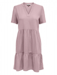 ONLY - Onltiri-Caro S/S V-Neck Lin Dress Cc Pnt - L&uuml;hikesed kleidid - XS