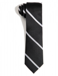AN IVY - Black White League Silk Tie - Lipsud - ONE SIZE