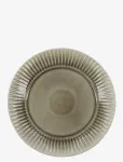House Doctor - Dinner Plate, Hdpleat, Grey, Brown - Praetaldrikud - &Oslash; 27 CM