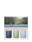 Skandinavisk - Escape Mini Candle Giftset 65G X 3 - L&otilde;hnak&uuml;&uuml;nlad - ONE SIZE