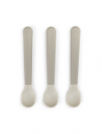 Done By Deer - Foodie Easy-Grip Baby Spoon 3-Pack Sand - S&ouml;&ouml;giriistad - ONE SIZE