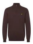 Lyle & Scott - Cotton Merino Quarter Zip Jumper - Poolpika lukuga džemprid - L
