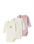 Name It - Nbfbody 3P Ls Jet Stream Flower Noos - Pikkade varrukatega - 86