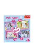 Trefl - Trefl 4 I 1 35+48+54+70 Bit Fun Cats - Klassikalised m&otilde;istatused - ONE SIZE