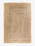 House Nordic - Rina - Rug, Braided Jute, Nature 60X90 Cm - Muud vaibad - 1X60X90CM