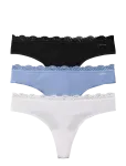 Calvin Klein - Thong 3Pk - Stringid - L
