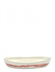 Serax - Serving Bowl M White Stripes Red Feast - Serveerimiskausid - M