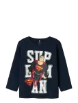 Name It - Nmmjunes Superman Nreg Ls Top Wab - Pikkade varrukatega T-s&auml;rgid - 98