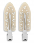 SUI AVA - No Crease Flower Crystal Clips // 2 Pcs - Juukseklambrid - 2 PCS