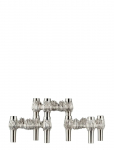 STOFF Nagel - Quist Candle Holder (Set With 3 Pcs) - Brushed Chrome - K&uuml;&uuml;nlajalad - 5.9X10CM