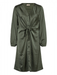 FREE/QUENT - Dress From Freequent In A Beautiful Satin Material. The Dress Has Long Sleeves, - P&otilde;lveni ja midi - L