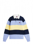 Tommy Jeans - Tjm Rlx Badge Stripe Rugby - Pikkade varrukatega kootud polos&auml;rgid - L