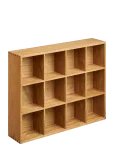 House Nordic - Silja - Wall Shelf, Oak Wood/Oak Veneer, Natural, 39X11X51 Cm - Riiulid - 39X11X51CM