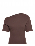 Gina Tricot - Soft Asymmetric Top - L&uuml;hikeste varrukatega topid - XL