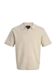 Jack & Jones - Jprblamilano Spring Split Neck Ss Sn - L&uuml;hikeste varrukatega kootud polos&auml;rgid - XL