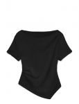 Vero Moda - Vmmille Ss Boatneck Short Top Jrs Noos - L&uuml;hikeste varrukatega - XL