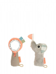 Done By Deer - Sensory Rattle Mirror Set Celebration Colour Mix - K&otilde;ristid - BALLOON:16CM.ELPHEE:14CM