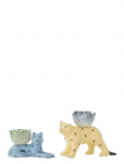 Bloomingville - Rory Candle Holder, Multi, Stoneware - K&uuml;&uuml;nlajalad - ONE SIZE