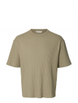 Selected - Slmrelaxsimon Ribbed Ss Tee - L&uuml;hikeste varrukatega - S