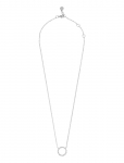 SN&Ouml; Of Sweden - Sprinkles Circle Pendant Neck 45 S/Clear - 45 Cm - &Otilde;rnad kaelakeed - ONE SIZE 45 cm