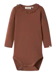 Lil'Atelier - Nbflayo Sup Ls Slim Body Solid Lil - Pikkade varrukatega bodid - 80