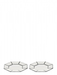 Serax - Dessert Plate White/Black Carte Blanche Set/2 - V&auml;ikesed taldrikud - ONE SIZE