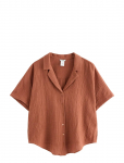 Lindex - Mom Crinkled Shirt - L&uuml;hikeste varrukatega - XS