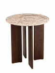 J-Line - Sid Tab Mathilde Marb Nat/Bei - Abilauad ja v&auml;ikesed lauad - &Oslash; 50 CM